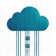 Symbol einer Cloud mit Serververbindungen